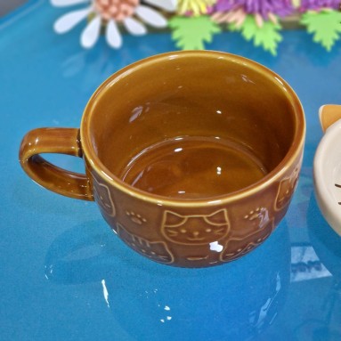 Tazzina con coperchio sottobicchiere