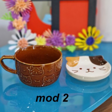 Tazzina con coperchio sottobicchiere