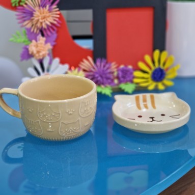 Tazzina con coperchio sottobicchiere