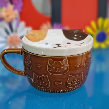 Tazzina con coperchio sottobicchiere