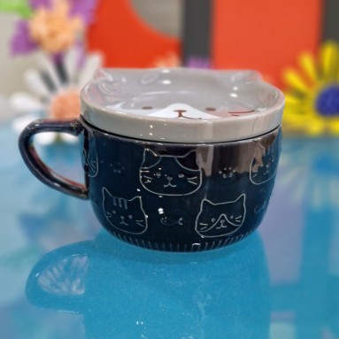 Tazzina con coperchio sottobicchiere