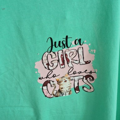 Maglietta Girl and Cats