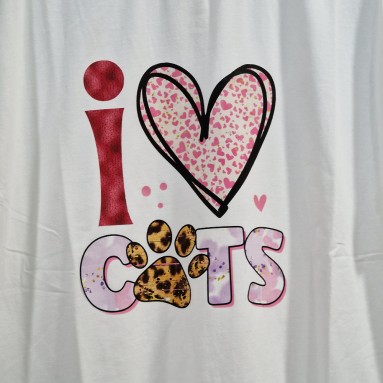 Maglietta I Love Cats