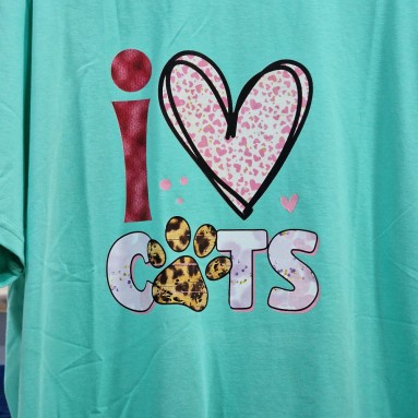 Maglietta I Love Cats