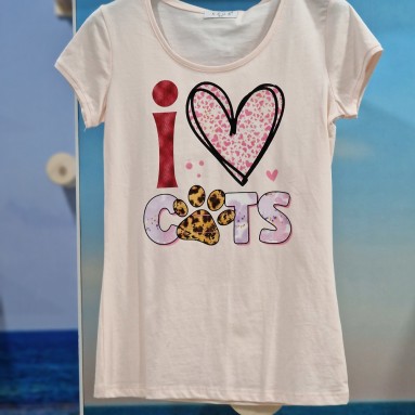 Maglietta I Love Cats