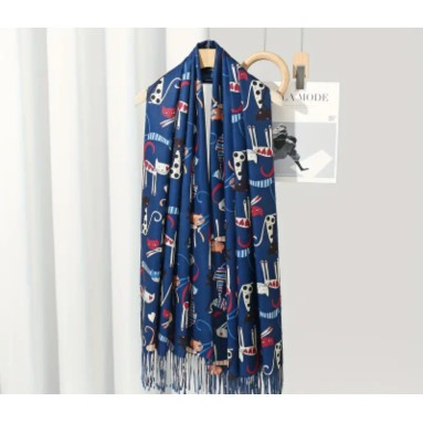 Sciarpa simpatici gattini colorati