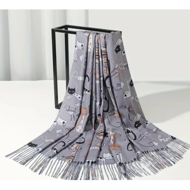 Sciarpa simpatici gattini colorati