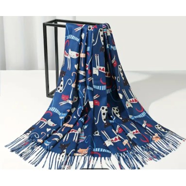 Sciarpa simpatici gattini colorati