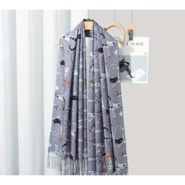 Sciarpa simpatici gattini colorati