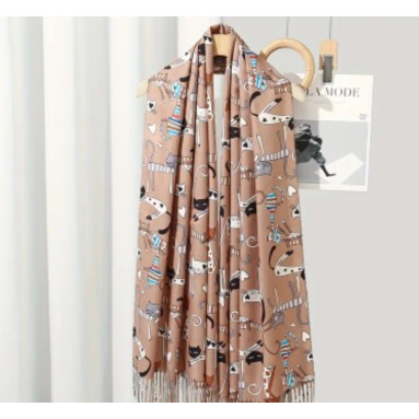 Sciarpa simpatici gattini colorati