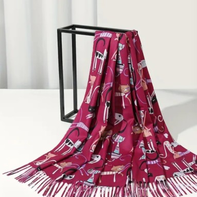 Sciarpa simpatici gattini colorati