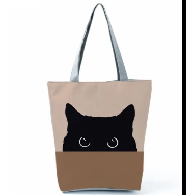 Borsa testa gatto