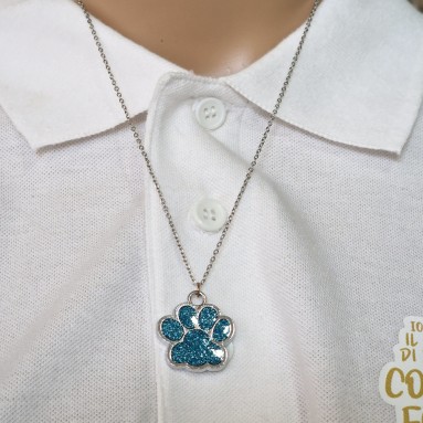Collana zampa colorata