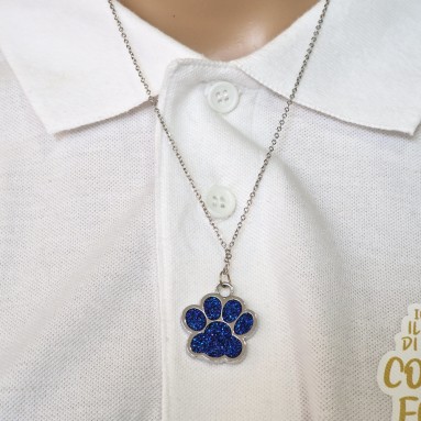 Collana zampa colorata
