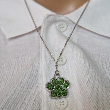 Collana zampa colorata