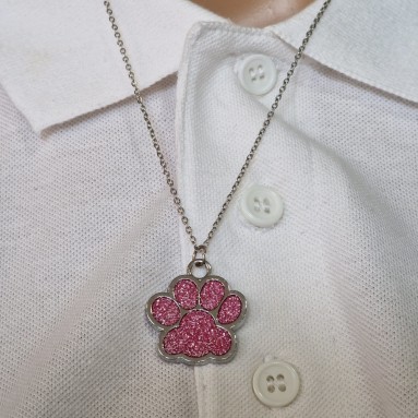 Collana zampa colorata