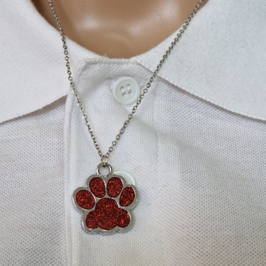 Collana zampa colorata