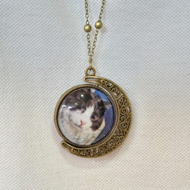 Collana con ciondolo girevole