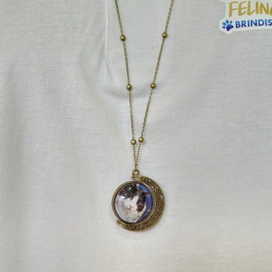 Collana con ciondolo girevole