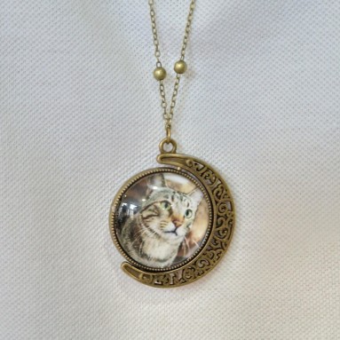 Collana con ciondolo girevole