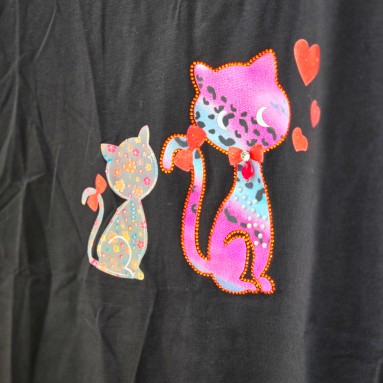 Maglia due gatti in love