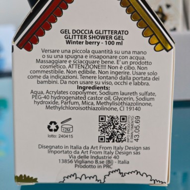 Gel doccia glitterato