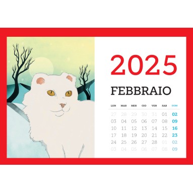 Calendario illustrato 2025