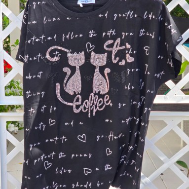 Maglietta gattini coffee