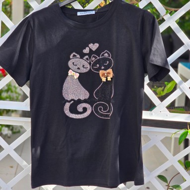 Maglia gattini con fiocco