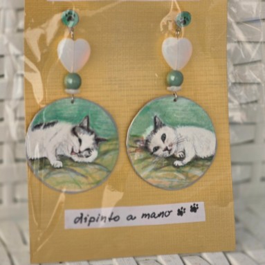 Orecchini dipinti a mano Rodo