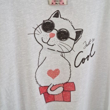 Maglietta gatto Cool