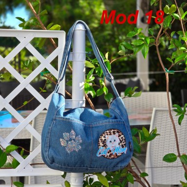 Borse jeans gatto
