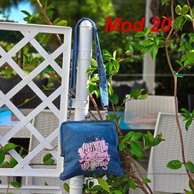 Borsetta piccola jeans gatto