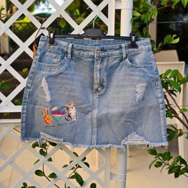 Gonna jeans taglia XL