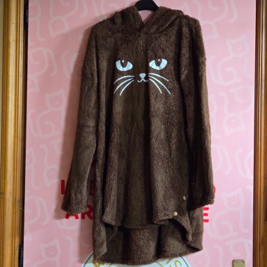 Felpa con pelliccia e orecchie gatto