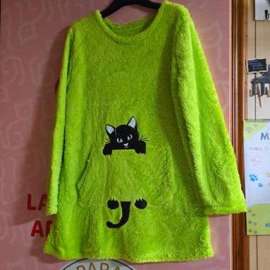 Felpa morbida con  gatti