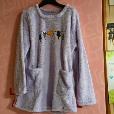 Felpa morbida con  gatti