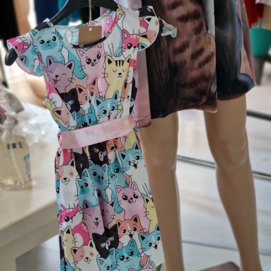 Vestitino micioso bimba