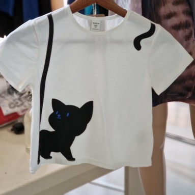 Maglia gatto nero bimbo