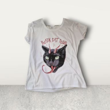 Maglietta gatto diavoletto