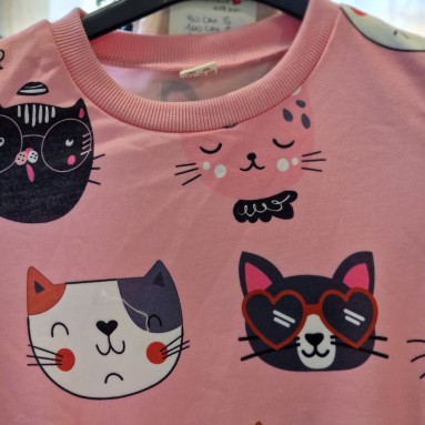 Maglietta bimba gattini