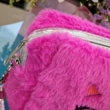 Pochette peluche gatto