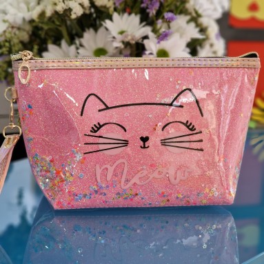 Pochette fucsia meow