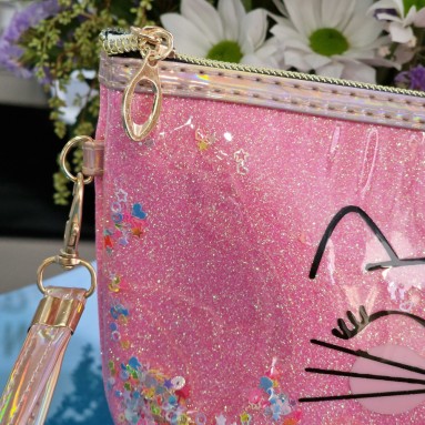 Pochette fucsia meow