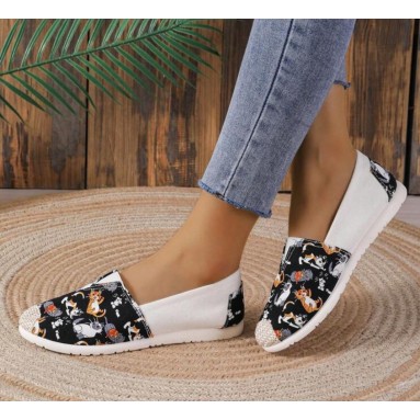 Espadrillas con stampa gatto