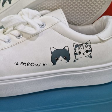 Scarpe bianche Meow